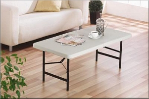 4ft folding table adjustable height