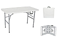 4ft fold in half table / coffee table - table folds in half with carry handle
